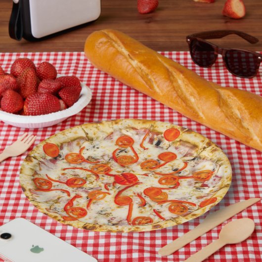 Pizza Papieren Bordje (Picknick)