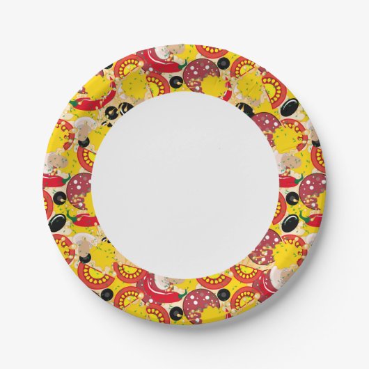 Pizza Papieren Bordje (Voorkant)