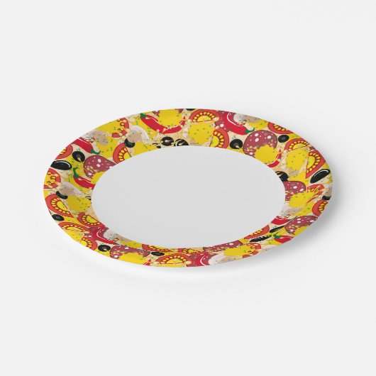 Pizza Papieren Bordje (Gekanteld)