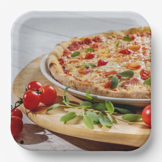 Pizza Papieren Bordje (Voorkant)