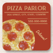 Pizza Parlor aangepaste onderzetters (Voorkant)