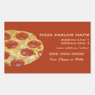 Pizza Parlor aangepaste stickers