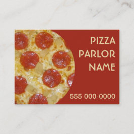 Pizza Parlor aangepaste visitekaartjes