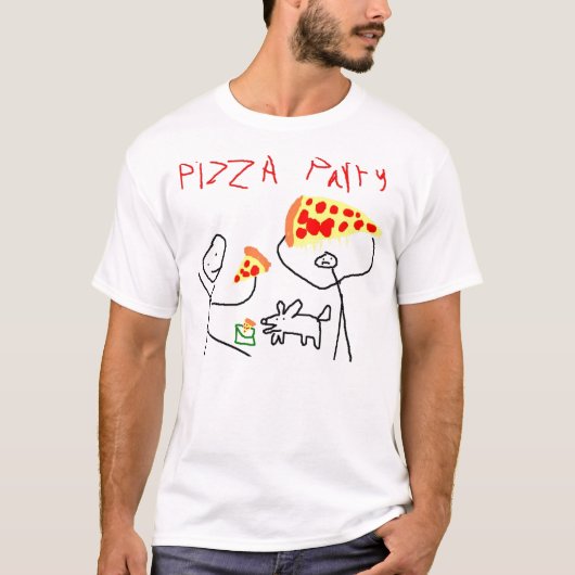PIZZA PARTIJ 1 T-SHIRT (Voorkant)