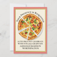 PIZZA PARTIJ/Afstuderen/enz. Uitnodiging