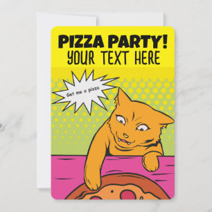 PIZZA-PARTIJ CAT KINDER DOUANEVERZOEKEN KAART