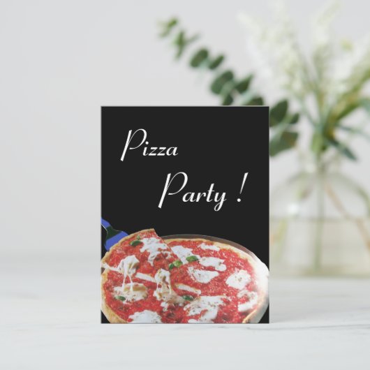 PIZZA PARTIJ, ITALIAANSE KITCHEN-diner, brunch Kaart (Staand voorkant)