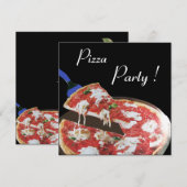 PIZZA PARTIJ, ITALIAANSE KITCHEN-diner, brunch Kaart (Voorkant / Achterkant)