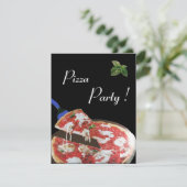 PIZZA PARTIJ, ITALIAANSE KITCHEN-diner, brunch Kaart (Staand voorkant)