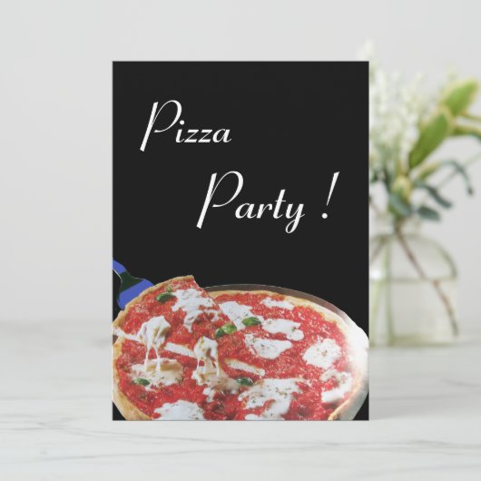 PIZZA PARTIJ, ITALIAANSE KITCHEN-diner, brunch Kaart (Staand voorkant)