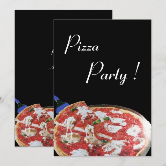 PIZZA PARTIJ, ITALIAANSE KITCHEN-diner, brunch Kaart (Voorkant / Achterkant)