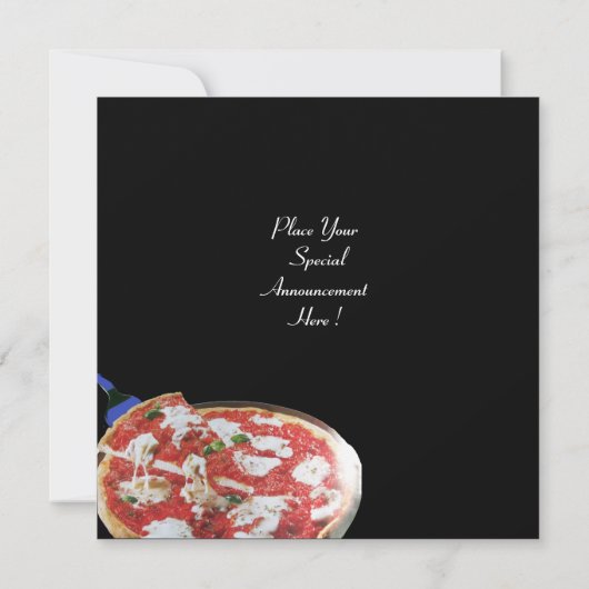 PIZZA PARTIJ, ITALIAANSE KITCHEN-diner, brunch Kaart (Achterkant)