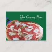 PIZZA PARTIJ ITALIAANSE KITCHEN, RESTAURANT, groen Visitekaartje (Achterkant)