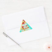 Pizza-partij klassieke ronde sticker (Envelop)
