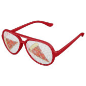 PIZZA PARTIJ! Pepperoni Cheese Pie Slice Pizzeria Aviator Zonnebril (Gekanteld)