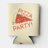 PIZZA PARTIJ! Pepperoni Cheese Pie Slice Pizzeria Blikjeskoeler (Voorkant)