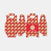 Pizza-partij toevoegen bericht gunstig vak bedankdoosjes (Uitgevouwen)