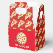 Pizza-partij toevoegen bericht gunstig vak bedankdoosjes (Geopend)