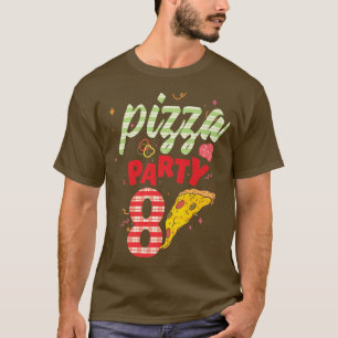Pizza Party 8e verjaardag pizza 8e verjaardag Prem T-shirt