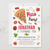 Pizza Party | Aanbesteding op zondag Kaart (Voorkant)
