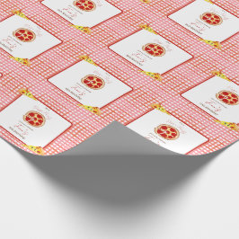 Pizza Party Any Age Birthday Cadeaupapier