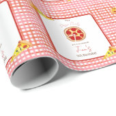 Pizza Party Any Age Birthday Cadeaupapier (Rol Hoek)