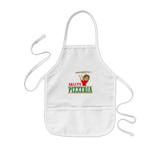 Pizza Party Apron Kinder Schort (Voorkant)