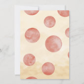 Pizza Party Baby shower Beer Fopspeen Schattige Ru Kaart (Achterkant)