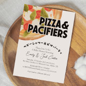 Pizza Party Baby shower Margherita Italiaans Rusti Kaart