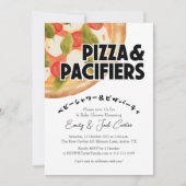 Pizza Party Baby shower Margherita Italiaans Rusti Kaart (Voorkant)