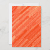 Pizza Party Baby shower Rustieke Waterverf Kaart (Achterkant)