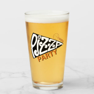 Pizza Party bierglas Glas