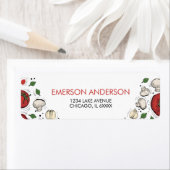 Pizza Party Birthday Address Label (Insitu)