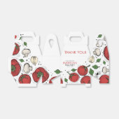 Pizza Party Birthday Dank je Bedankdoosjes (Uitgevouwen)