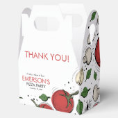 Pizza Party Birthday Dank je Bedankdoosjes (Geopend)