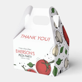 Pizza Party Birthday Dank je Bedankdoosjes