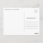 Pizza Party Birthday Dank je Briefkaart (Achterkant)