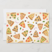 Pizza Party Birthday Invitation (Achterkant)
