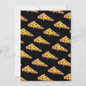 Pizza Party Birthday Invitation | Fun Slice Theme  Kaart (Achterkant)