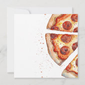 Pizza Party Birthday Kaart (Achterkant)