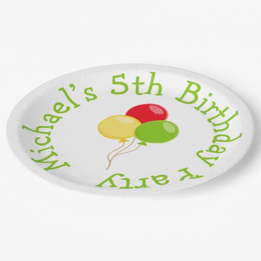 Pizza Party Birthday Papieren Bordje (Gekanteld)