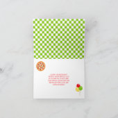 Pizza Party Birthday Party Kaart (Binnen)