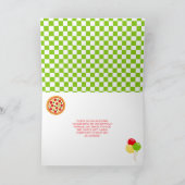 Pizza Party Birthday Party Thank You Bedankkaart (Binnen)