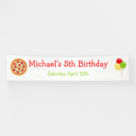 Pizza Party Birthday Spandoek