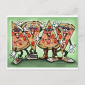 Pizza Party Briefkaart (Voorkant)