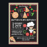 Pizza Party Brown Hair Boy Kids Birthday Party Kaart<br><div class="desc">We hebben nog meer mensen in onze winkel,  waaronder een neutrale,  verjaardagsfeestelijke uitnodiging voor een kinderfeestje. Dit is de perfecte uitnodiging voor een yummy pizzafeestje.</div>