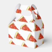 Pizza Party Cheese Pepperoni Pie Slice Pizzeria Bedankdoosjes (Achterkant)