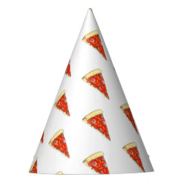Pizza Party Cheese Pepperoni Pie Slice Pizzeria Feesthoedjes