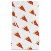 Pizza Party Cheese Pepperoni Pie Slice Pizzeria Klein Cadeauzakje (Voorkant)