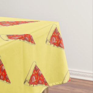 Pizza Party Cheese Pepperoni Pie Slice Pizzeria Tafelkleed